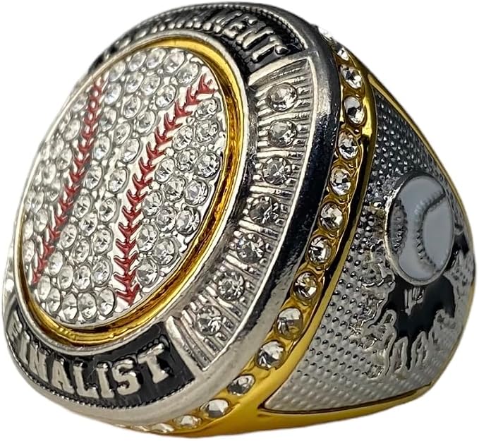 Legacy Rings 1 or 12 Pack Softball Baseball Championship Trophy Ring Tournament Champions or Finalists Gold-Tone