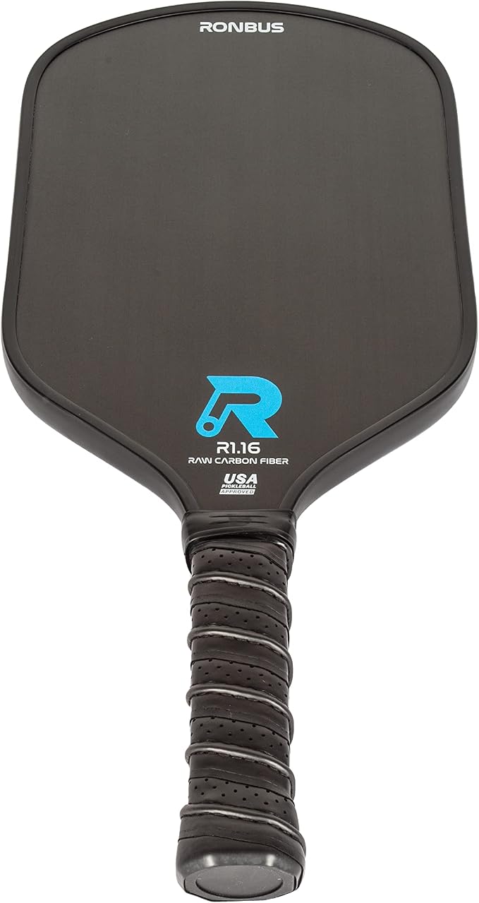 Ronbus R1.16/R2.16/R3.16 Raw Toray T700 Carbon Fiber Pickleball Paddle with 16 mm Polypropylene Honeycomb Core