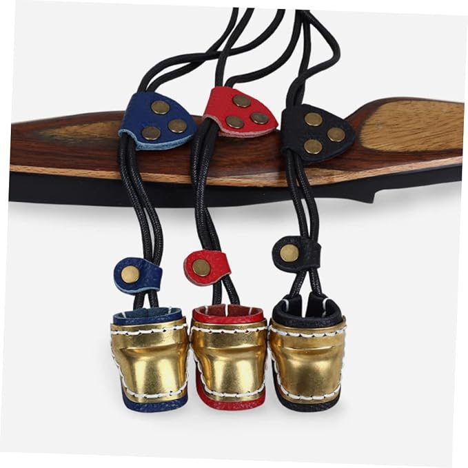 BESPORTBLE 2pcs Guard Sleeve Bow Fingers Outdoor Cover Finger Protection Right Archery Copper for Shooting