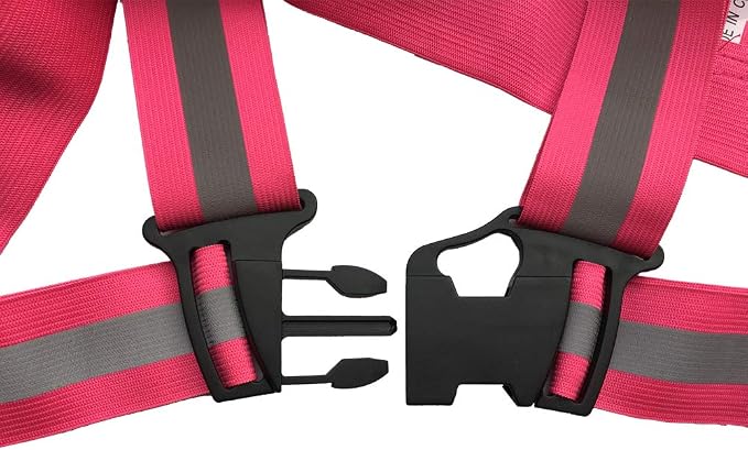 ZOJO Safety Vests,10 Packs | Lightweight, Adjustable | Fit for Work, ( Neon Pink)