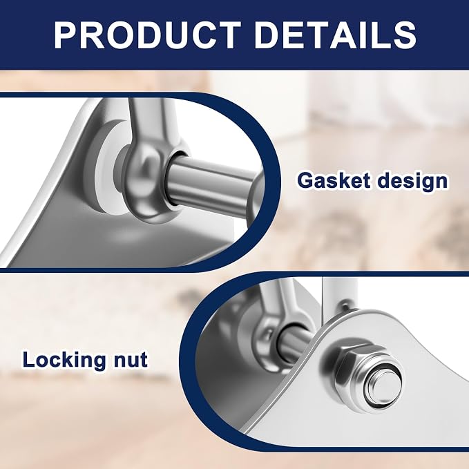 2Pcs 304 Stainless Steel Swing Hangers Heavy Duty-1000 LBS Weight Capacity,360° Rotatable Swing Hooks with Anti-Loose Nut & Wear-Resistant Washer for Ceiling,Porch Swing,Hammock,Punching Bag