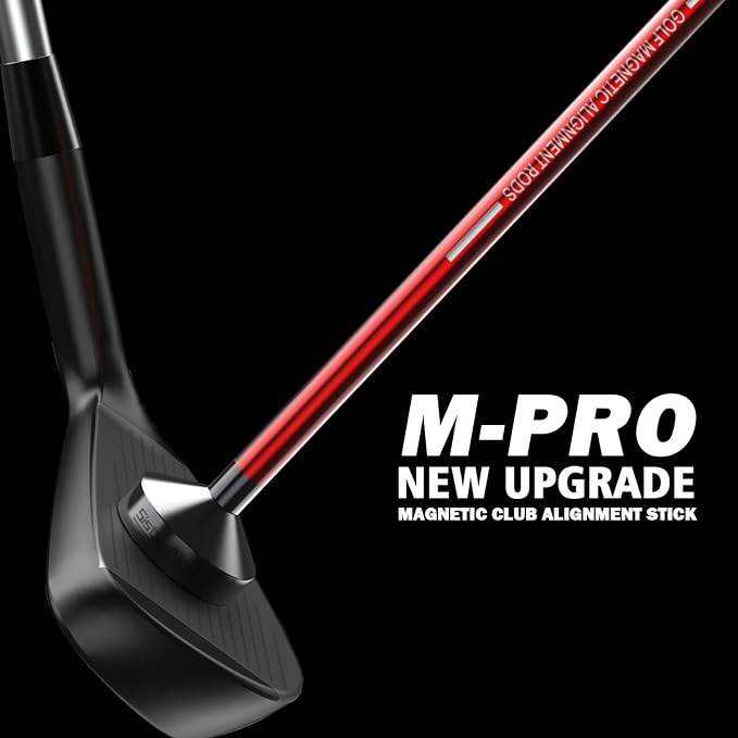 Golf Magnetic Alignment Rods and 9ft/12ft Water Telescopic Golf Ball Retriever