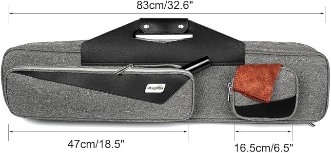 Pool Cue Case 4x4 with Backpack Straps Carrying Case for 4 Pool Cues