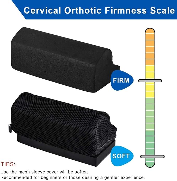StrongTek Balance & Neck Relief Set – Foam Pad + Cervical Wedge for Stability, Posture & Rehab