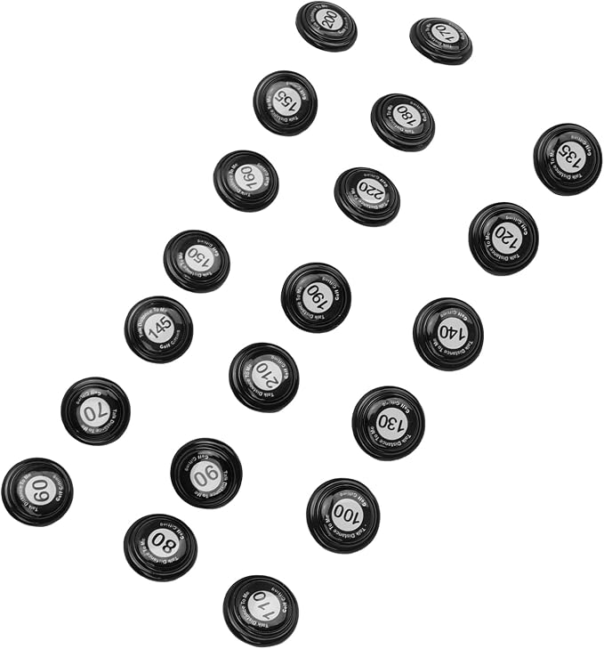 RiToEasysports Golf Club Distance Markers 20 Pack Golf Ball Markers with Instant Distance Guidance Easy Attachment Universal Fit for Training Course Management