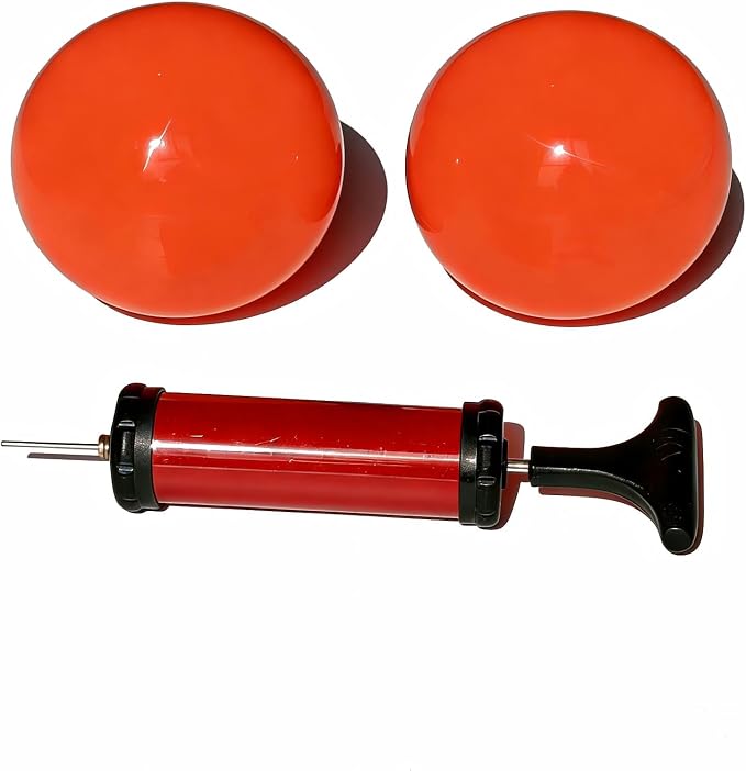 Massage Ball Smooth Ball Set (Pair) – Adjustable Firmness Massage Roller Ball for Back and Neck Massage -to Sensitive Soft Tissue Deep Muscle Gentle Relief (Orange)