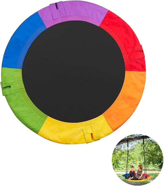40-Inch Dish Tree Swing Replacement Fabric Cover,Oxford Fabric Outdoor Circle Swing Replacement Parts