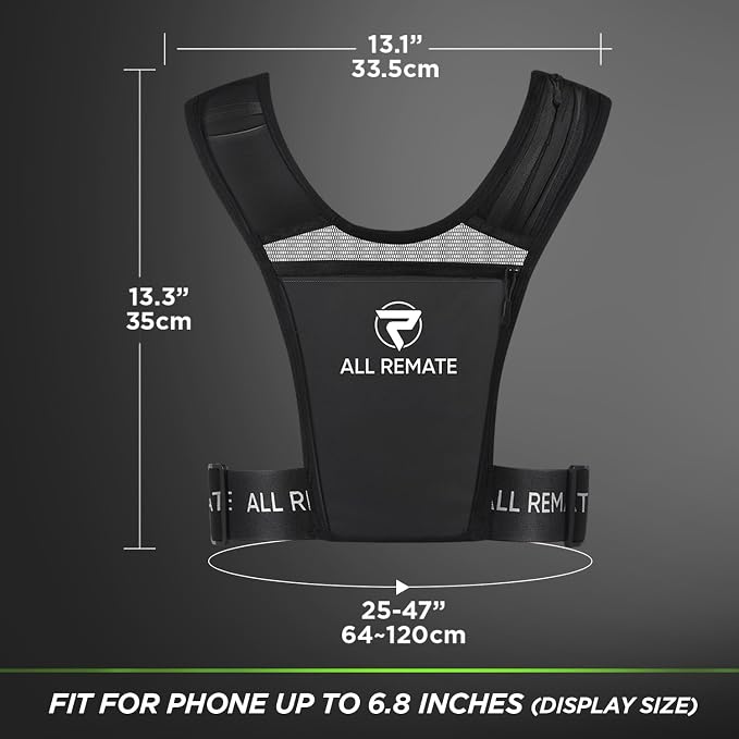 Lightweight Slim Pullover Running Vest with 5 pockets – Simple, Seamless Fit, Breathable Reflective Jogging Gear