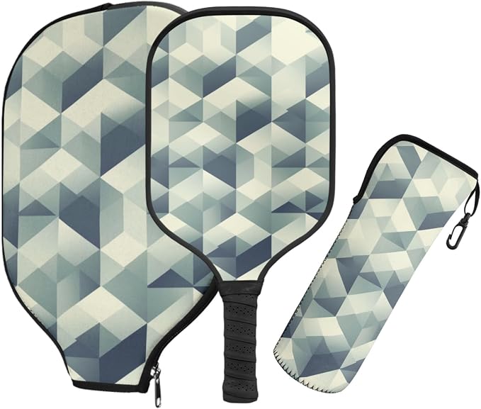 Pickleball Paddles Set 3PCS Pickleball Paddle Case Pickleball Racket Pickleball Bag Ideal for Beginners Gifts