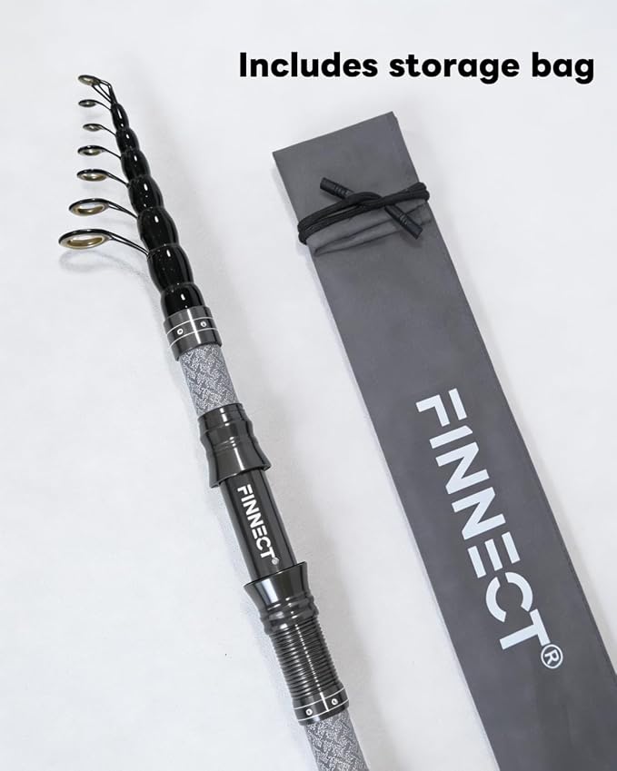 Telescopic Fishing Rod - Lightweight 42T Carbon Fiber Portable Travel Rod for Freshwater River Fishing, Beginner & Kid Friendly 5.9ft/6.9ft/7.9ft/8.9ft/9.9ft/10.9ft