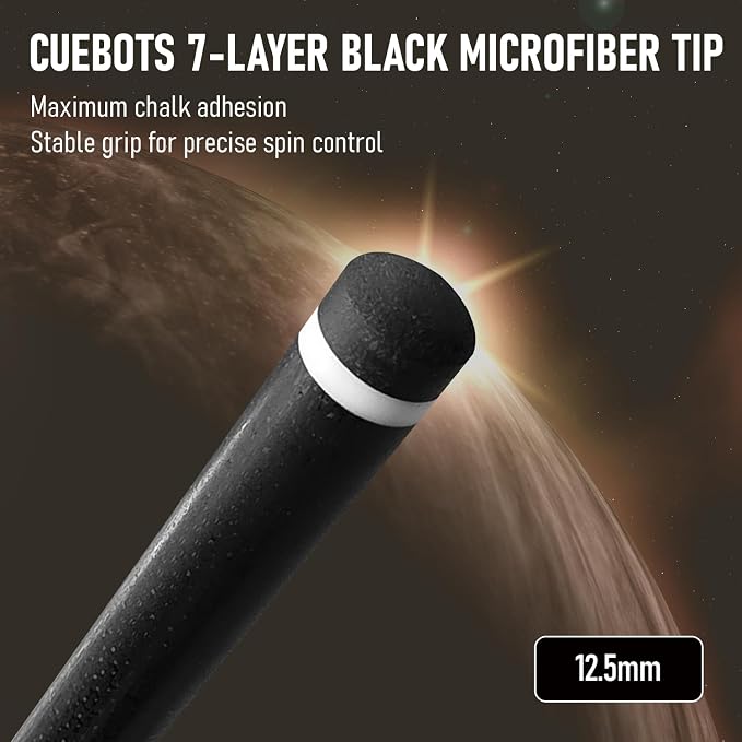 Series, Glass Fiber Pool Cue Stick, Uni-QR, 3/8-10, 5/16-18 Joint, Synthetic Leather Grip, 29" Glassfiber Shaft, 7-Layer Microfiber Tip