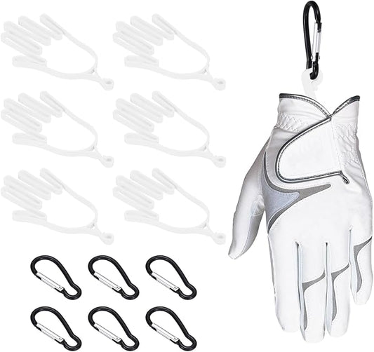 PATIKIL Golf Gloves Stretcher, Plastic Keeper Support Rack Holder Dryer Hanger Frame with Hanging Hooks for Men Women Sports Gloves Maintenance