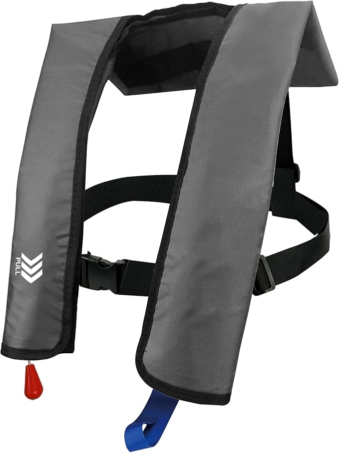 Automatic Inflatable Life Jackets for Adults Life Vests PFD Low Profile Load Capacity Up to 330lbs