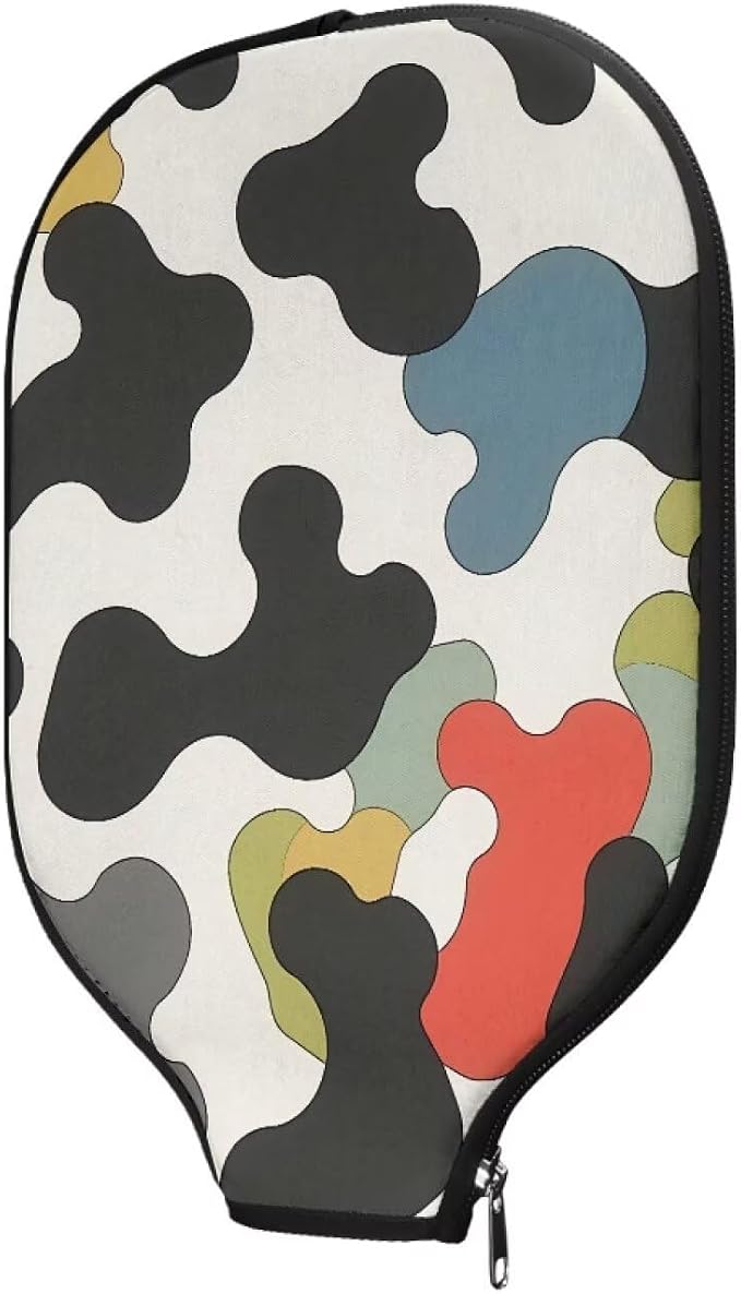 Blue Camo Corgi Pattern Print Pickleball Paddle Covers Only Paddles Holder Sleeve Fits Most Rackets