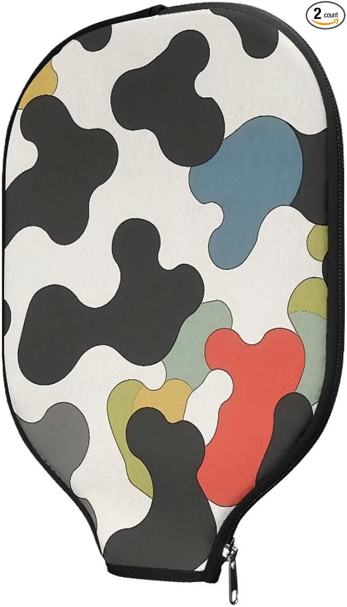 Blue Camo Corgi Pattern Print Pickleball Paddle Covers Only Paddles Holder Sleeve Fits Most Rackets