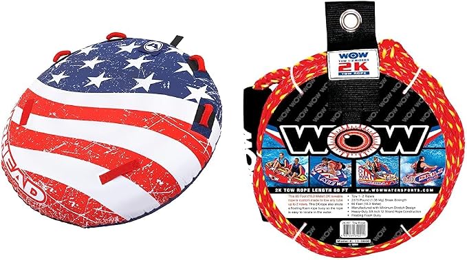 Sportsstuff Stars & Stripes | Towable Tube for Boating with 1-4 Rider Options