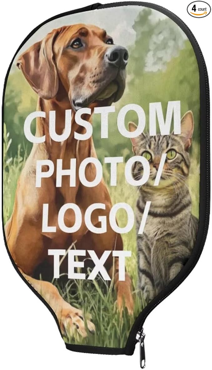Blue Camo Corgi Pattern Print Pickleball Paddle Covers Only Paddles Holder Sleeve Fits Most Rackets