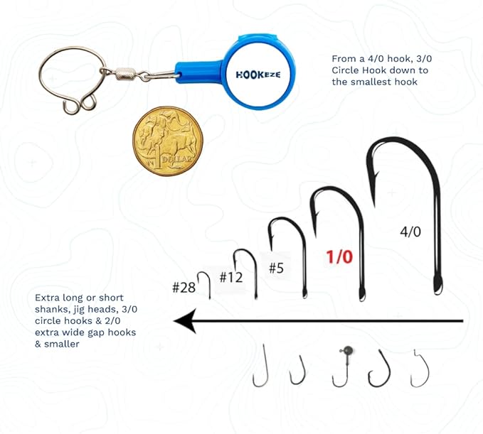 HOOK-EZE Fishing Knot Tying Tool | Protect from Fish Hooks | Tie Knots Easily | Cool Gadgets for Fishermen, 3-in-1 Fishing Line Cutter, Fly Fishing Nippers with Retractors