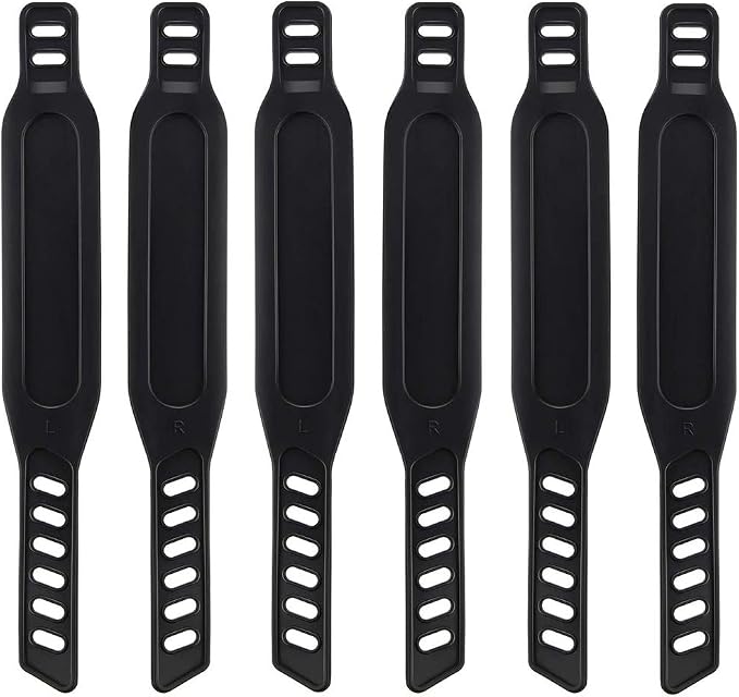 Exercise Bike Pedal Straps, Heavy Duty Adjustable Length Universal Pedal Strap Fits Most Bike Pedals Exercise Bike Bicycle Cycle for Home or Gym
