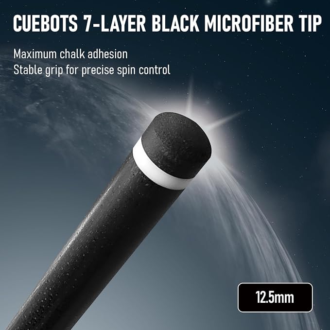 Series, Glass Fiber Pool Cue Stick, Uni-QR, 3/8-10, 5/16-18 Joint, Synthetic Leather Grip, 29" Glassfiber Shaft, 7-Layer Microfiber Tip
