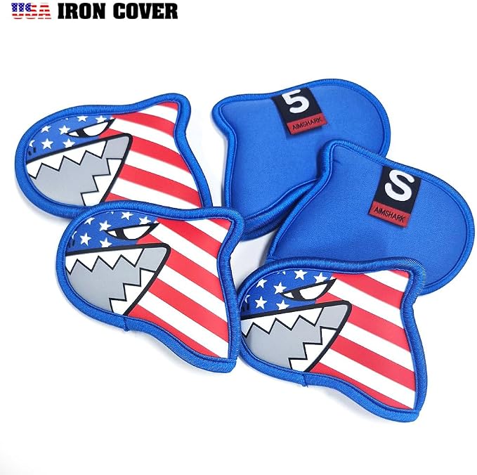 USA Limited Edition Golf Iron Covers / 9pcs Set/Golf Head Covers/Golf Club Covers (USA)