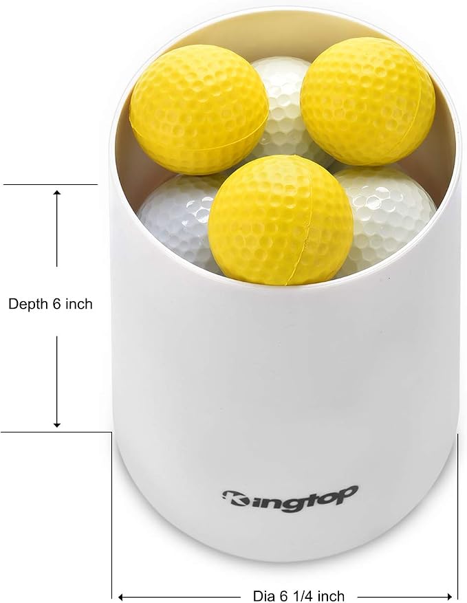 KINGTOP Golf Hole Cup with Rechargeable RGB Hole Light, Backyard Practice Putting Green, Fit PGA | LPGA | USGA Regulations, Outdoor Indoor Golf Putting Cup, Light Up Night Golf Party, 2-Pack