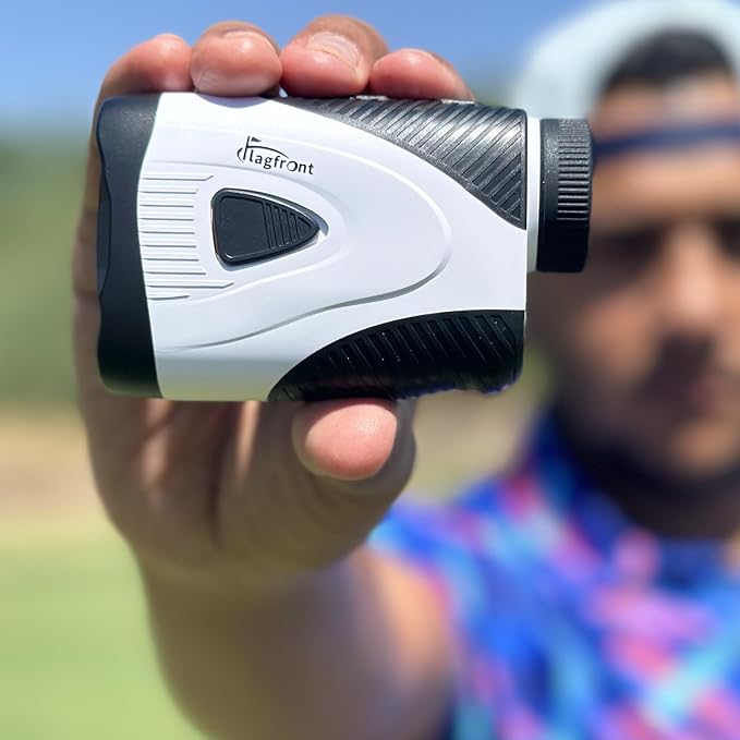 Golf Rangefinder with Slope & Magnet, 1000Y/1300Y Range Finder Golf, 6X Zoom, HD LCD, Flag Lock & Vibration, Rechargeable, Golf Accessories for Men