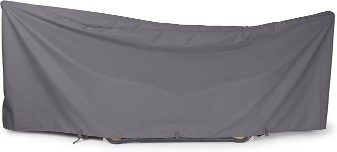 Covermates Elite Hammock Cover – Weather-Resistant 300D Polyester with Double-Stitched Seams, Adjustable Buckle Straps & Lightweight All-Weather Protection, 188W x 58D x 20H, Charcoal