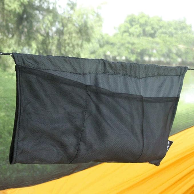 Hammock Organizer Multipurpose Portable Foldable Camping Mesh Large Space Hanging Pouch Traveling Outdoor Sports 7 Pockets Storage Bag Dries Holder Climbing Lightweight