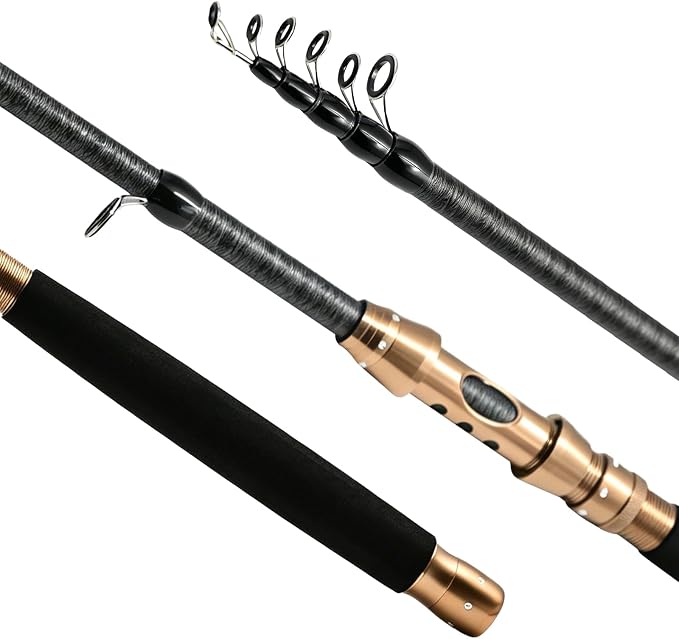 Fishing Rod and Reel Combo, Telescopic Carbon Fiber Fishing Poles