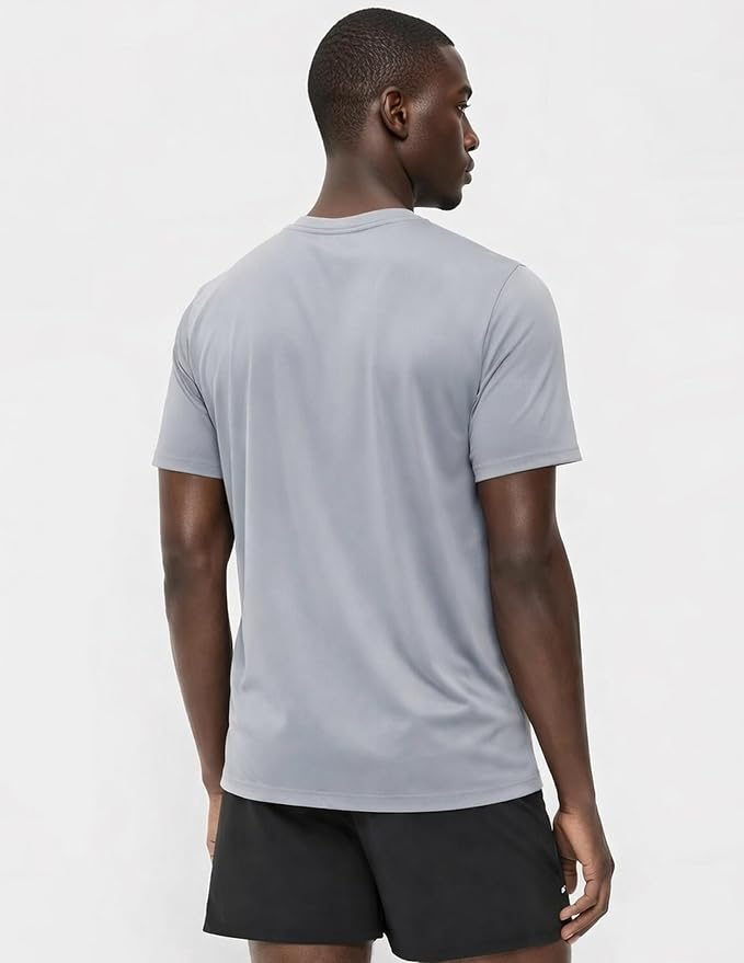 5 Pack Men’s Active Quick Dry Crew Neck T Shirts | Athletic Running Gym Workout Short Sleeve Tee Tops Bulk