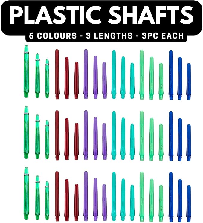 Deluxe Darts Tune up Kit Box | Flights, Sharpener, Shafts, O-Rings, Flight Savers, Accessories (10446-Flights/Shafts/Tips)