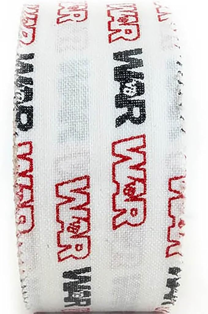 WAR Tape EZ Rip Premium Athletic Medical Sports Tape | No Sticky Residue | 30 ft Rolls | Best for Athletes & Trainers | Ideal for Fingers, Ankles, Wrists, and Equipment | 1 Inch (Pack of 12)
