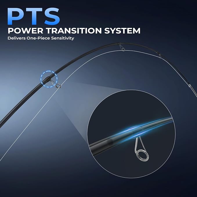 KastKing Megatron Titanium Telescopic Casting & Spinning Fishing Rods, IM7 Graphite Travel Rod with Titanium Solid Tip, Power Transition System, for Freshwater and Inshore Fishing