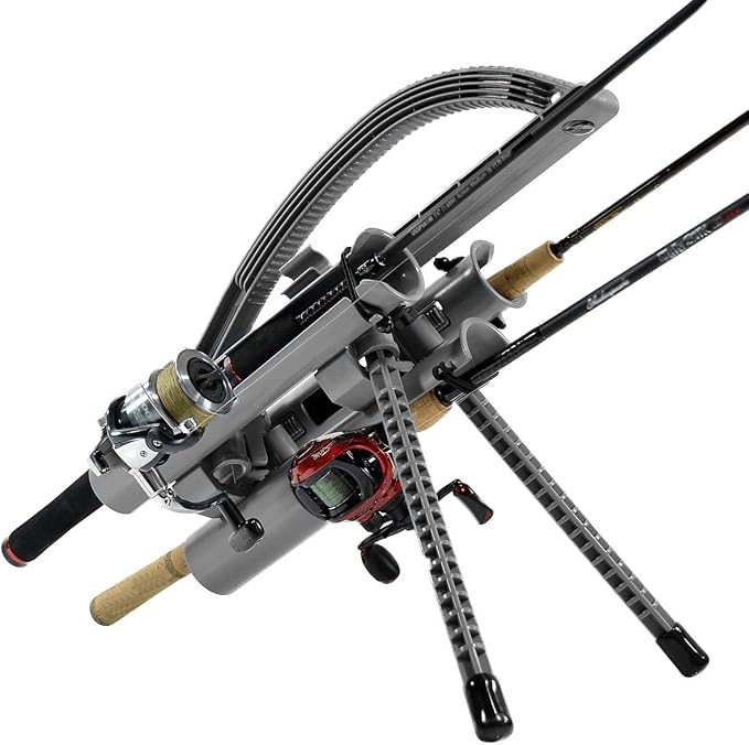 Rod-Runner Fishing Rod Rack - Express 3 Fishing Rod Carrier - Gray