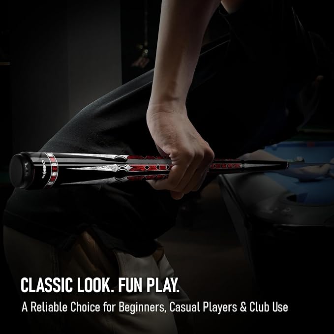 Series, Glass Fiber Pool Cue Stick, Uni-QR, 3/8-10, 5/16-18 Joint, Synthetic Leather Grip, 29" Glassfiber Shaft, 7-Layer Microfiber Tip