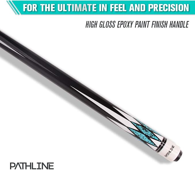 PLN Pool Cue Kit - 58 inch Canadian Maple Billiard Pool Stick and Hard Case