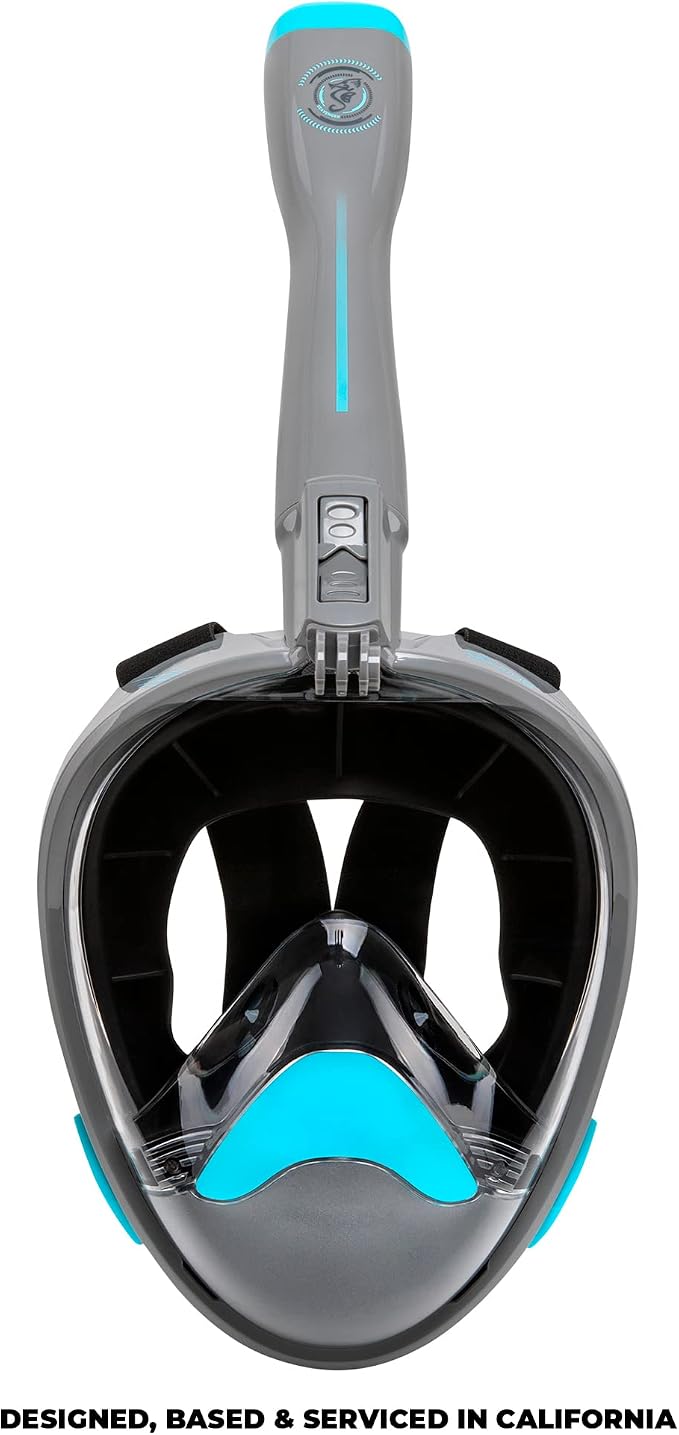 Seavenger Nautilus Full Face Snorkel Mask with New Breathing System