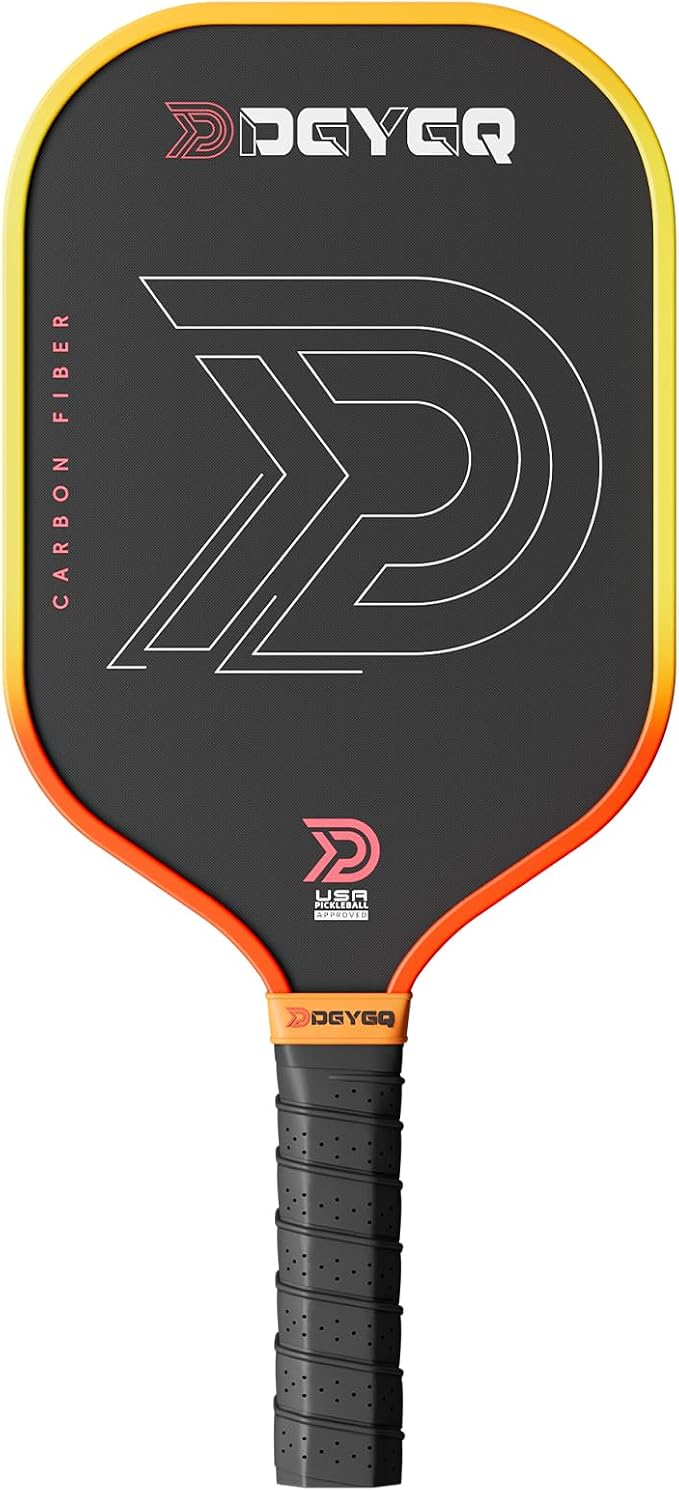 DGYGQ Pickleball Paddles with Polypropylene Honeycomb Core, T700SC Power Carbon Fiber Pickleball Paddle, Increased Power for Ultimate Spin & Consistency