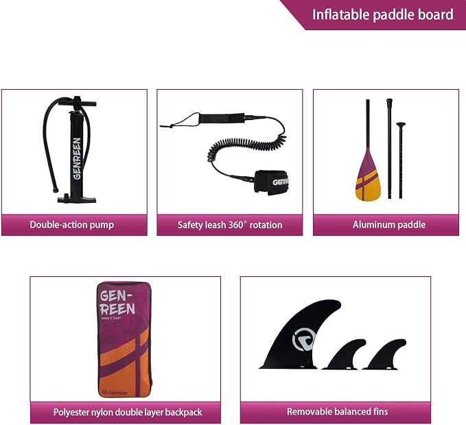 Paddle Board Stand up Paddle Board (Extra Large 11'*33/34") Newly Improved 2 Side Layers 450LBS Quality Inspection×5 (All-Season for JP customers) paddleboards Fishing Family Pet Friendly