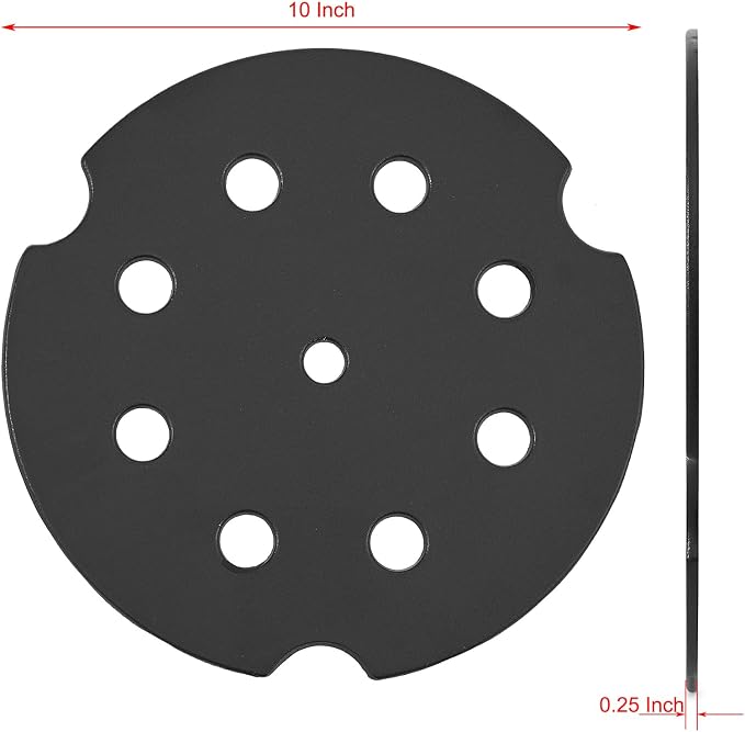 Oklagarden Flame Tamer Replacement Heat Diffuser Plate for Camp Chef FT10 Parts 10" Camp Chef Heat Diffuser for Dutch Ovens 10 Heat Deflector Camp Chef Heat Baffle Grill Replacement Parts Flame Guard