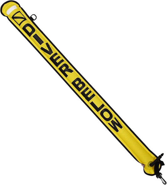 Scuba Choice Surface Marker Buoy (SMB) High-Visibility Dive Signal Tube, Durable Nylon TPU, Compact & BCD-Compatible, Easy Oral Inflator for Diving, Freediving & Underwater Safety