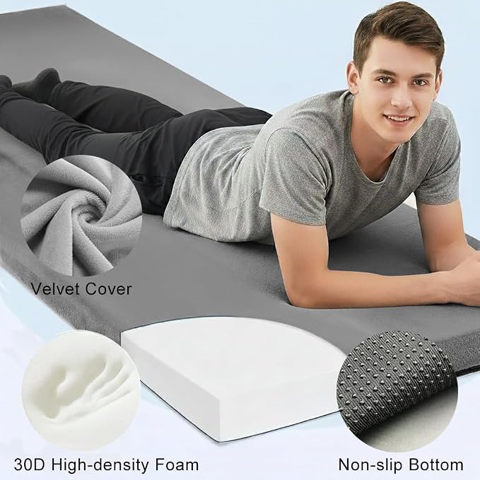 Roll Up Foam Camping Mattress - 30D High-Density Foam Sleeping Pad with Travel Bag - Portable Floor Mat for Tent, Car Camping & Guest Bed Cot