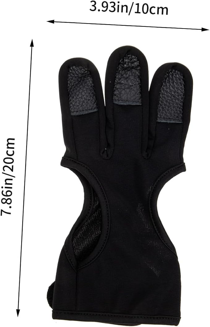 Yardwe 2pcs Archery Finger Stall Gloves Professional Archery Equipment Supply Accessory Professional