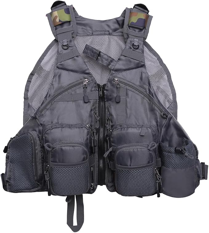 Kylebooker Fly Fishing Vest Pack Adjustable for Men and Women
