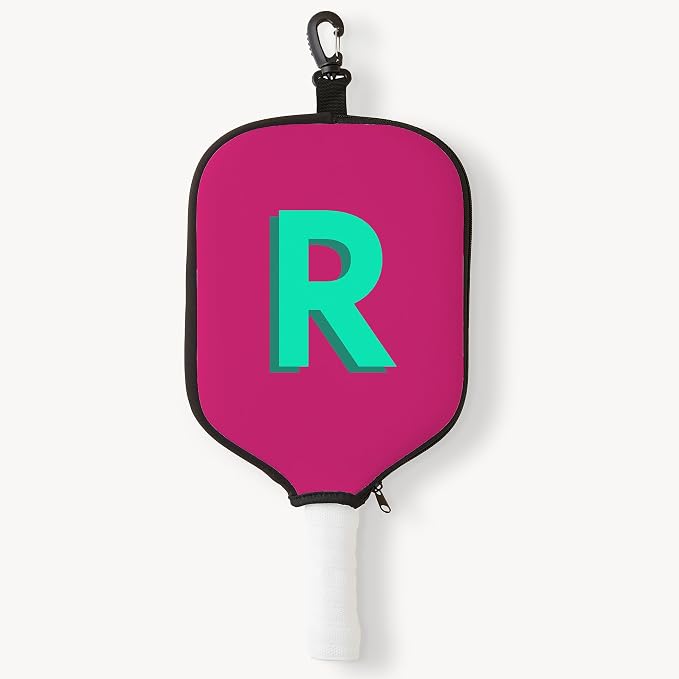 Personalization Universe Shadow Initial Personalized Pickleball Paddle Cover