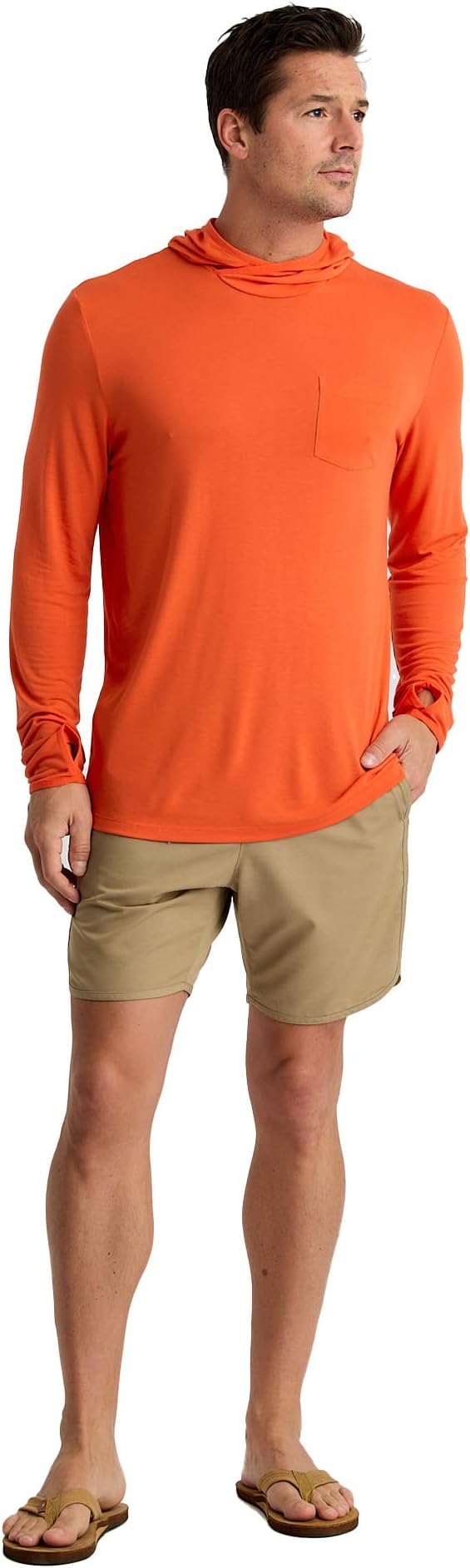 Free Fly Men's Lightweight Hoodie - UPF 20+ Sun Protection Hoodie for Men - Breathable Long Sleeve Sun Shirt for Fishing