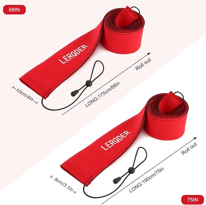 Neoprene Fishing Rod Sleeves,Fishing Rod Socks for Protect Rod | UV Resistance,Puncture Resistant, Protect Casting, Spinning, Trolling Fishing Rods,Fishing Pole Sleeve for Transport, Storage