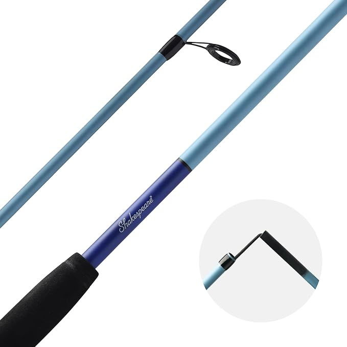 Shakespeare Catch More Fish Spinning Reel and Fishing Rod Combo with Kit
