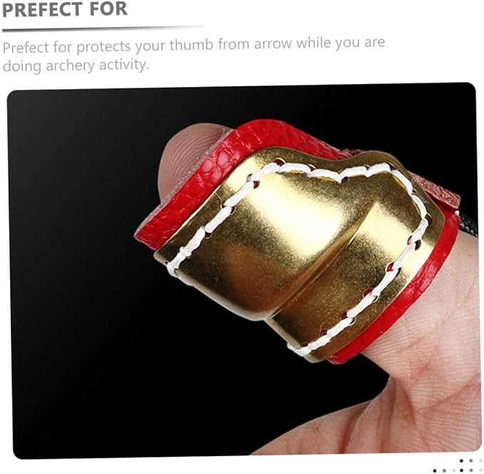 BESPORTBLE 2pcs Guard Sleeve Bow Fingers Outdoor Cover Finger Protection Right Archery Copper for Shooting